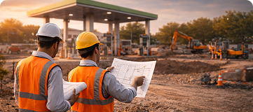 Construcción de estaciones nuevas